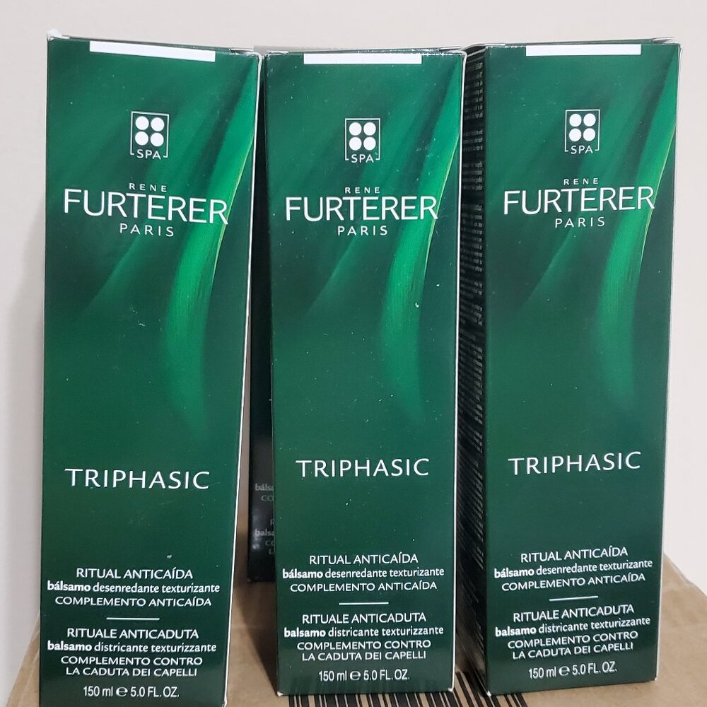 3 PACKS Rene Furterer Triphasic Detangle Conditioner 150ml. BRAND NEW
